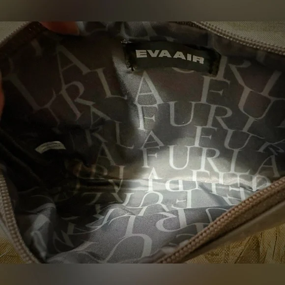 Furla Two-Tone Yellow and Gray Cosmetic Bag Furla Eva Air bag - Picture 10 of 15